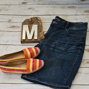 Maurices Dark Wash Denim Bermuda Shorts